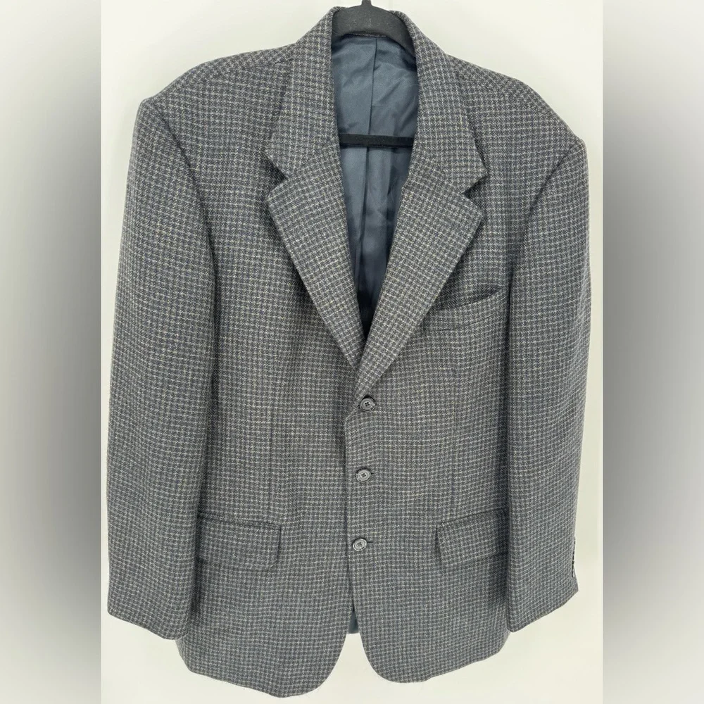 Oscar de la Renta Vintage 100% Wool Tweed Blazer Suit Jacket